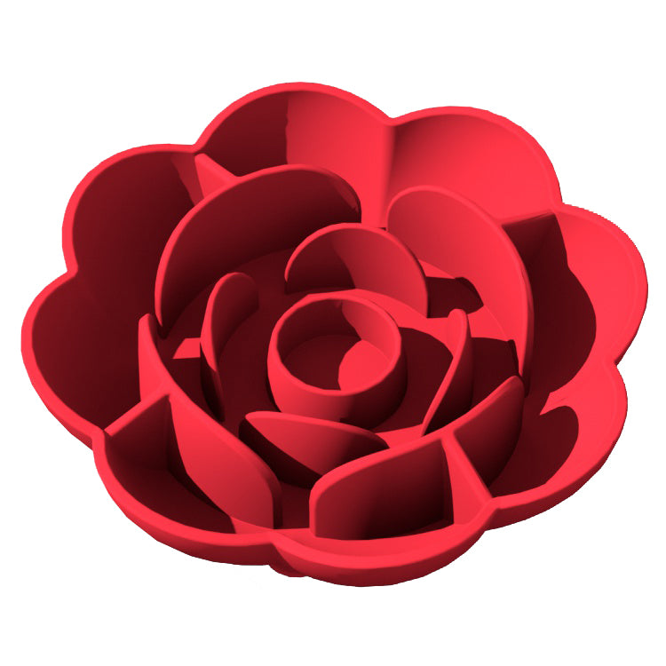 Slow Feeder for Pets: Rose-Shaped Silicon