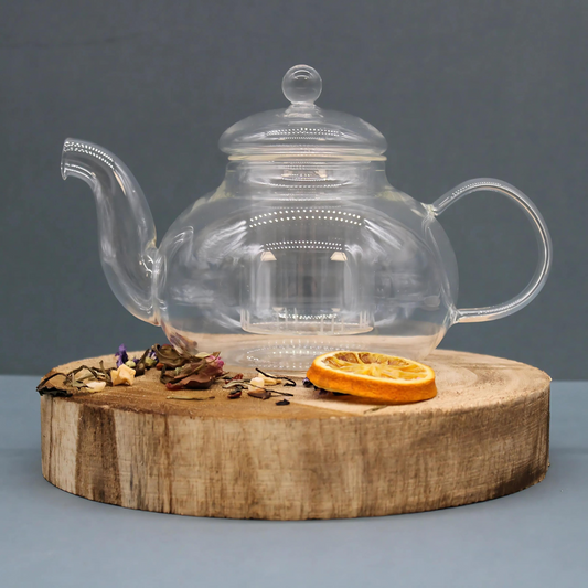 Round Glass Teapot with Infuser - 800ml