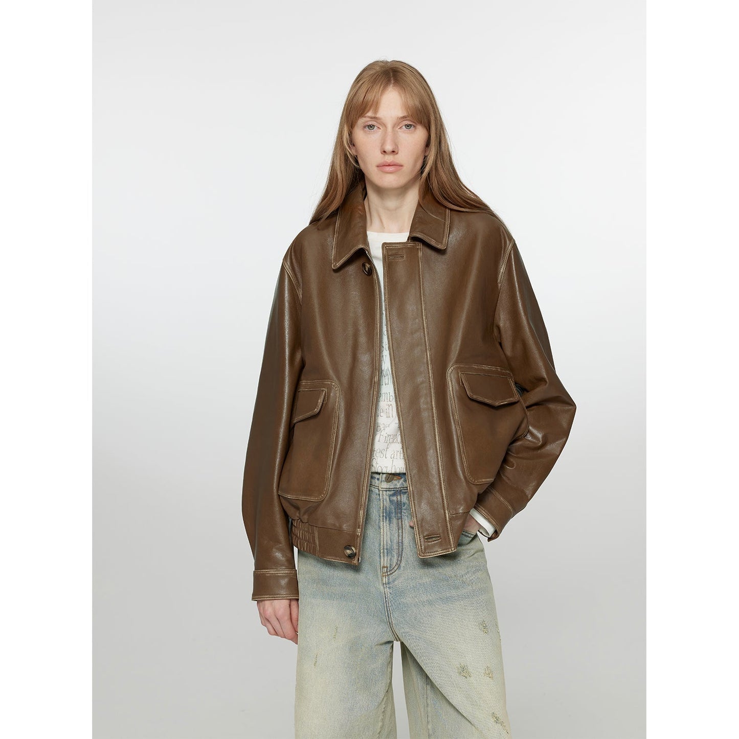 Aviatrix Sheep Leather Jacket