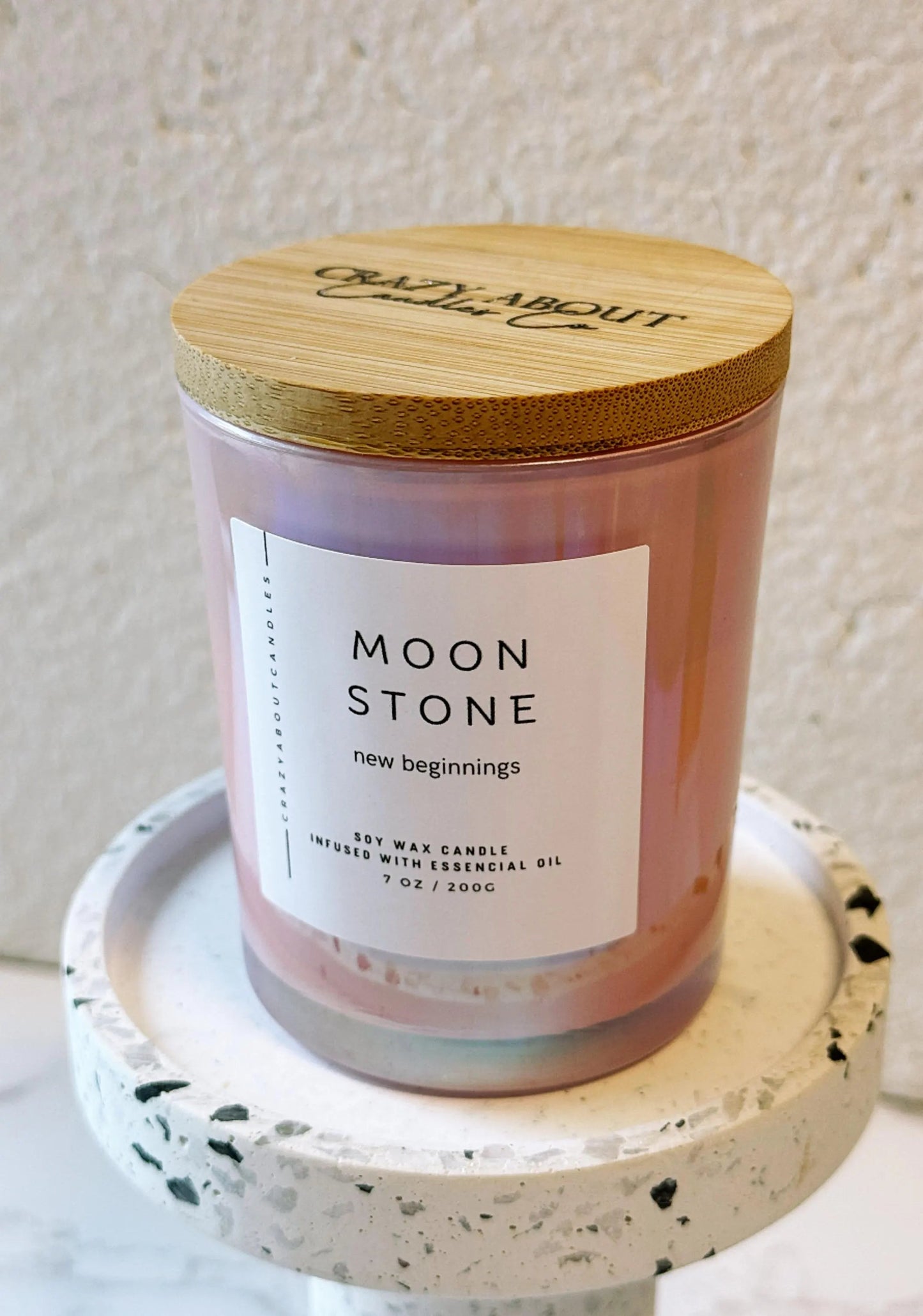 Hand-Poured Soy Energy Crystal Candles