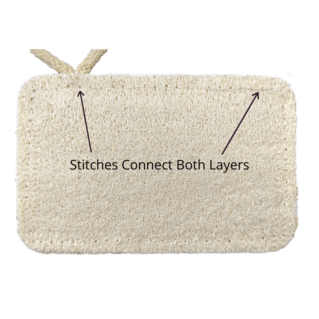 Natural Loofah Dish Scrub Sponges (Set of 3)