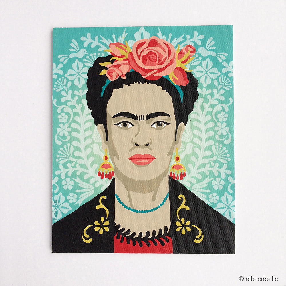 Frida with Flowers 8x10 paint-by-number kit