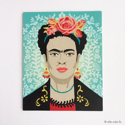 Frida with Flowers 8x10 paint-by-number kit