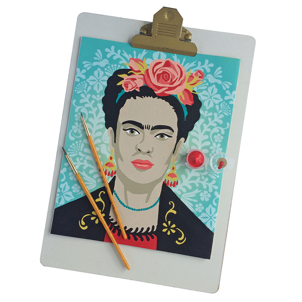 Frida with Flowers 8x10 paint-by-number kit