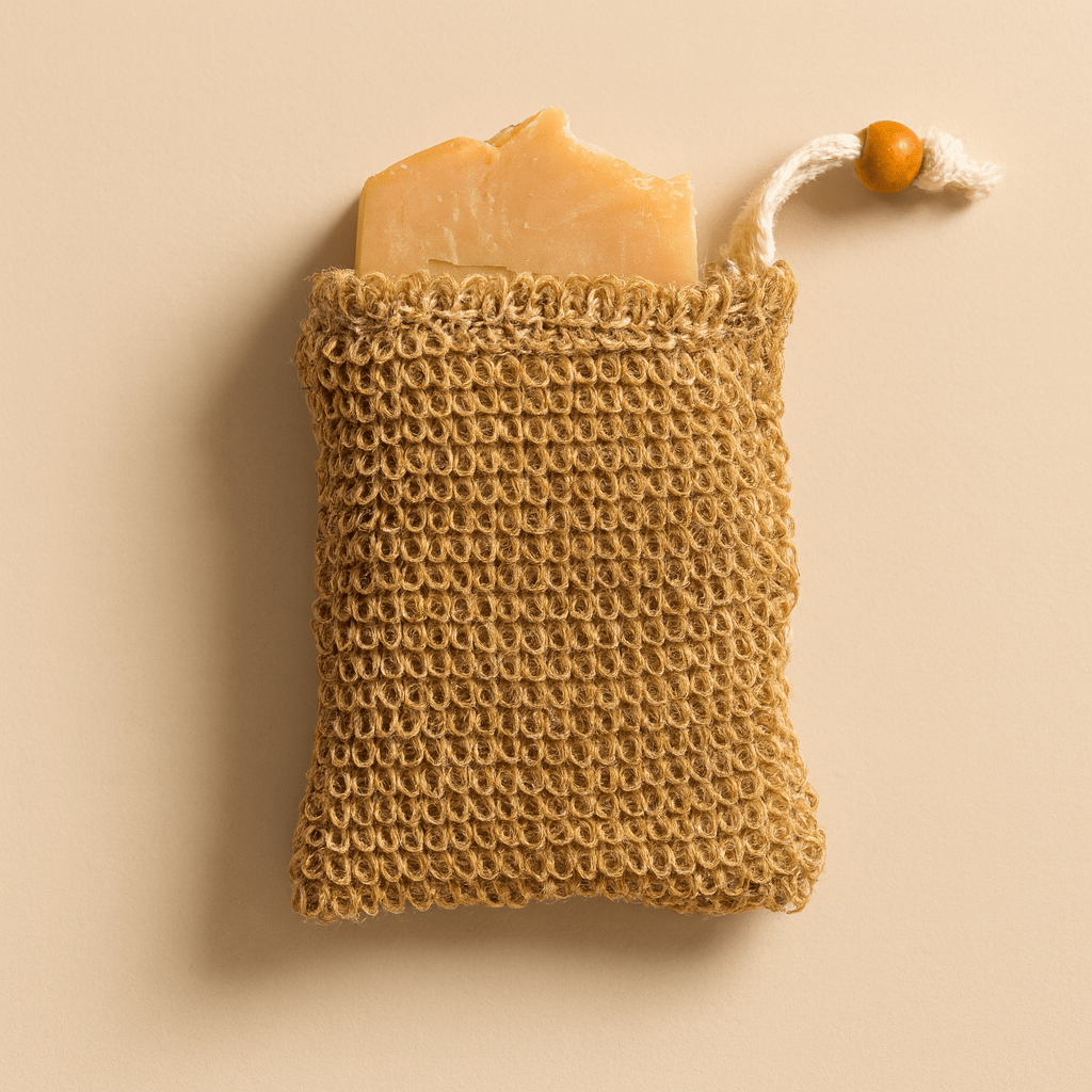 Natural Plant Fiber Soap Saver & Exfoliating Bag