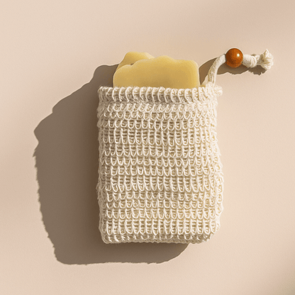 Natural Plant Fiber Soap Saver & Exfoliating Bag