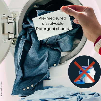Laundry Detergent Sheets | Hypoallergenic and Low Suds