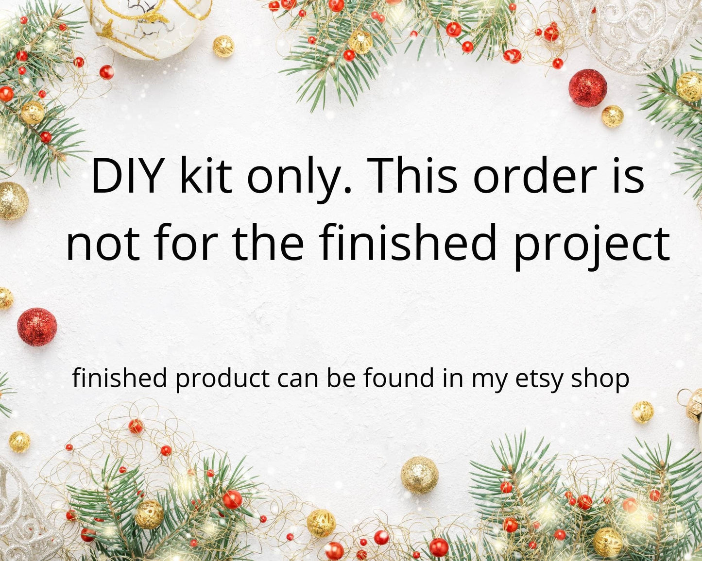 DIY Macrame Christmas ornament kit