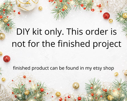 DIY Macrame Christmas ornament kit