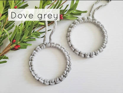 DIY Macrame Christmas ornament kit