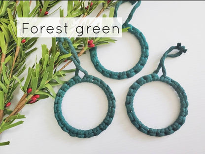 DIY Macrame Christmas ornament kit
