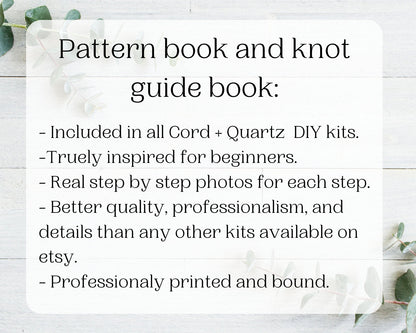 Beginner macrame wall hanging kit. Macrame diy craft kit for beginners.