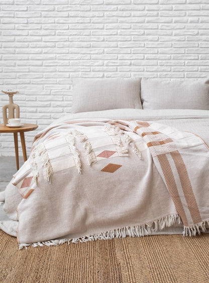 Soft Neutrals Throw Blanket