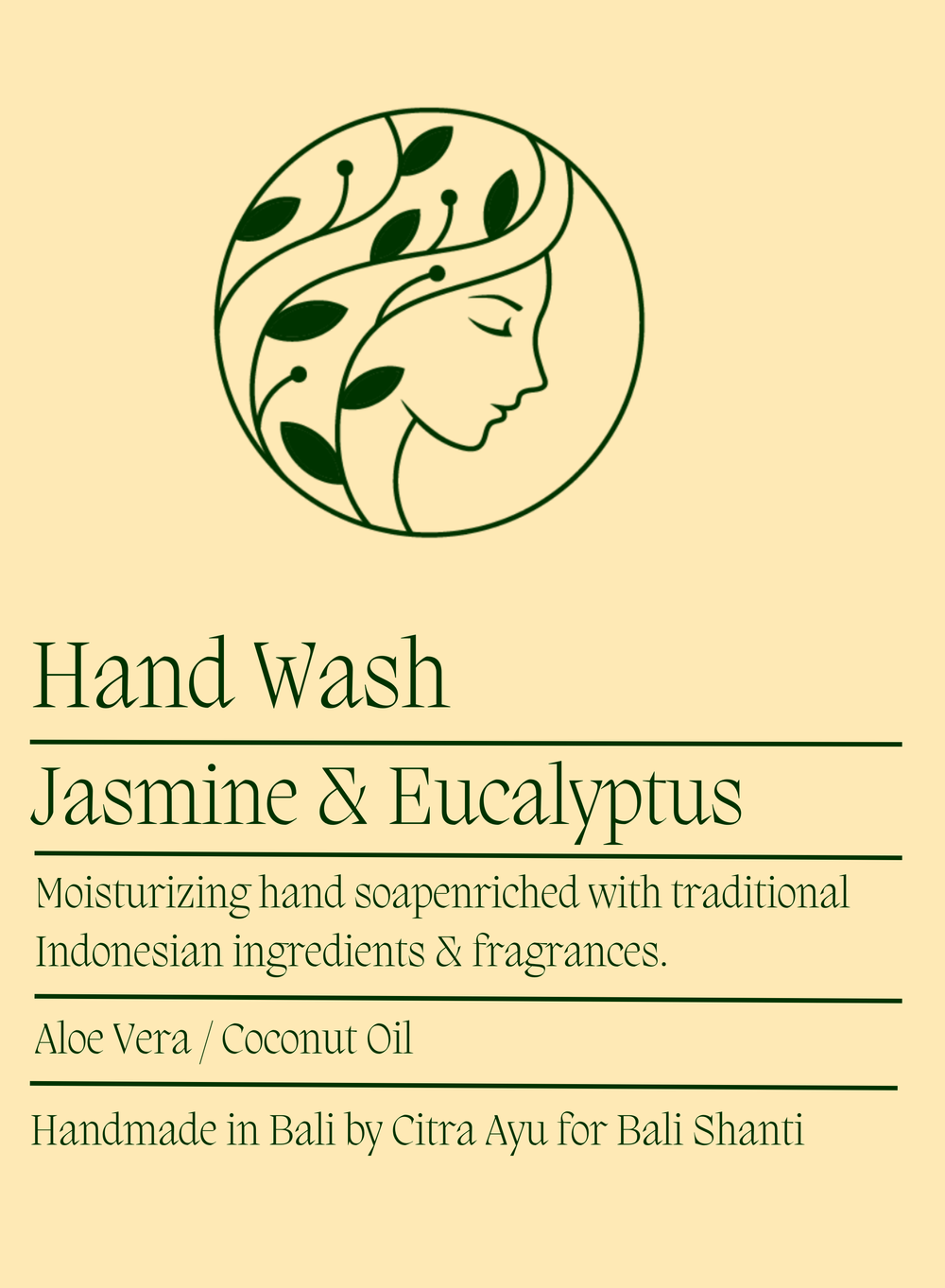 Balinese Jasmine and Eucalyptus Hand Wash